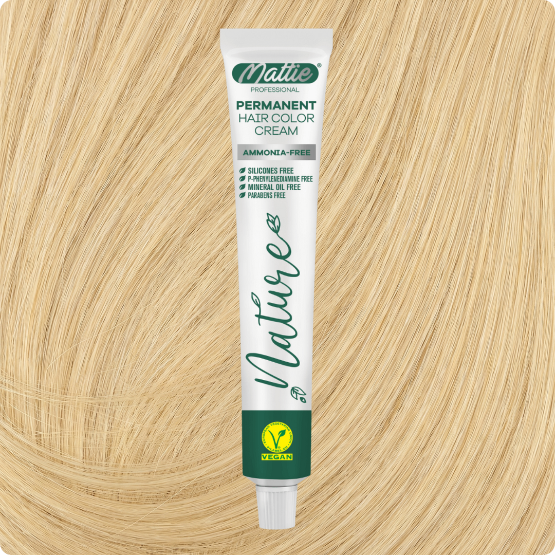 Mattie Professional Nature (12) Intense Blonde Super Aclarant - Vegan Permanent Hair Color Cream 60ml