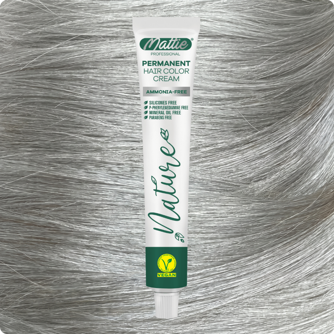 Mattie Professional Nature (10.1) Popielaty Platynowy - Wegańska Permanentna Kremowa Farba Do Włosów 60ml