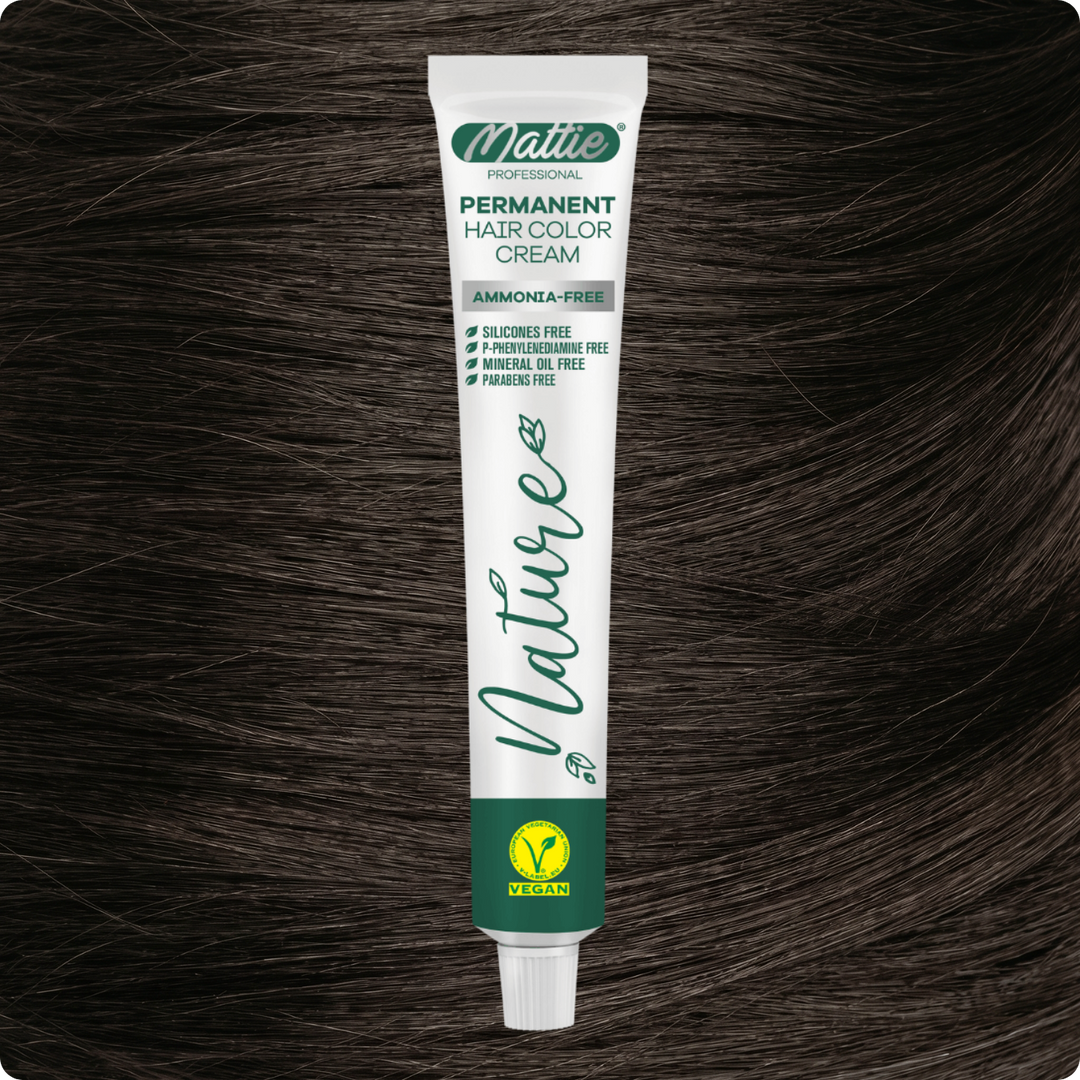Mattie Professional Nature (6.11) Bardzo Ciemny Popielaty Blond - Wegańska Permanentna Kremowa Farba Do Włosów 60ml