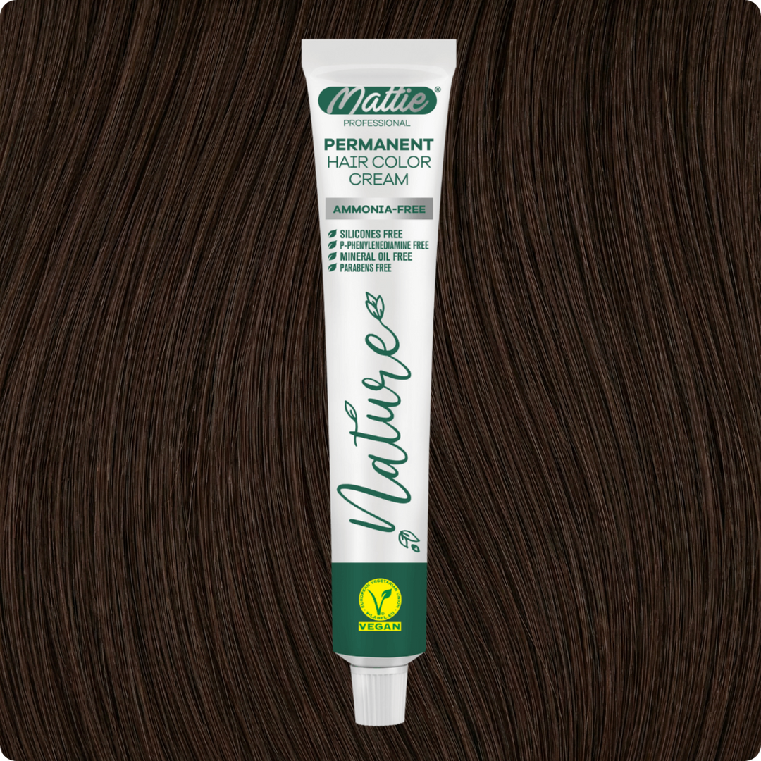 Mattie Professional Nature (6.77) Intensywna Czekolada - Wegańska Permanentna Kremowa Farba Do Włosów 60ml