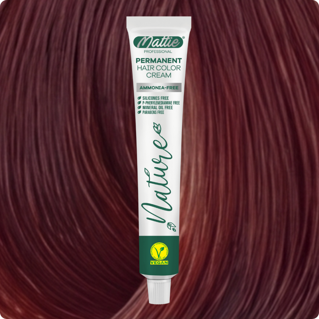 Mattie Professional Nature (7.43) Miedziano-Złoty - Wegańska Permanentna Kremowa Farba Do Włosów 60ml