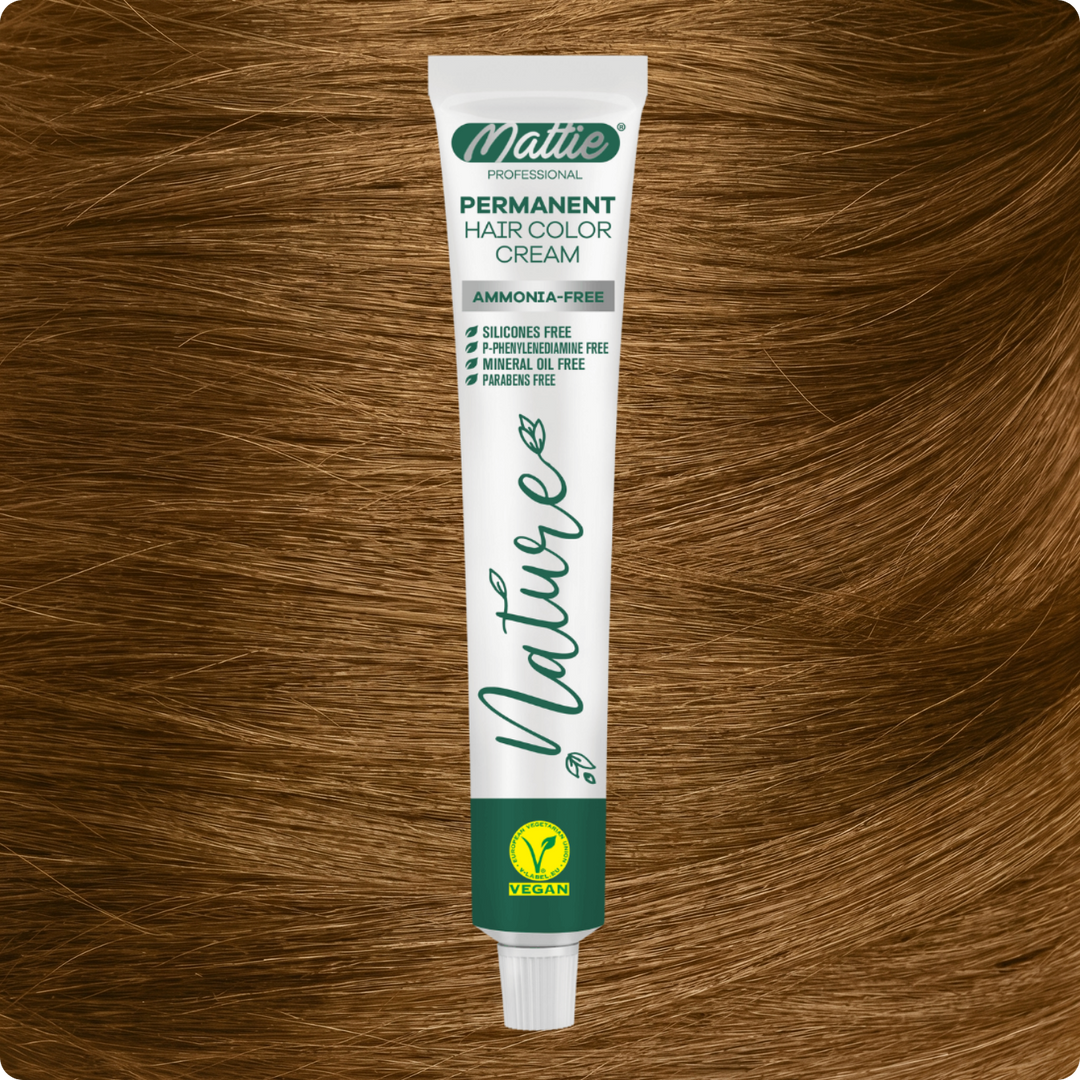 Mattie Professional Nature (8.3) Złoty Blond - Wegańska Permanentna Kremowa Farba Do Włosów 60ml