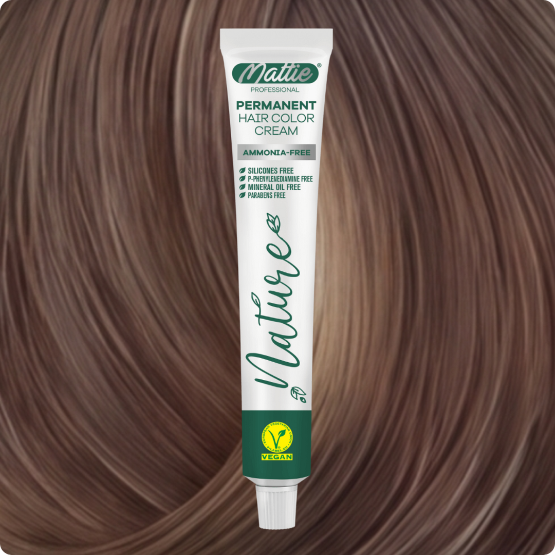 Mattie Professional Nature (9.8) Bardzo Jasny Blond Piaskowy Beż - Wegańska Permanentna Kremowa Farba Do Włosów 60ml