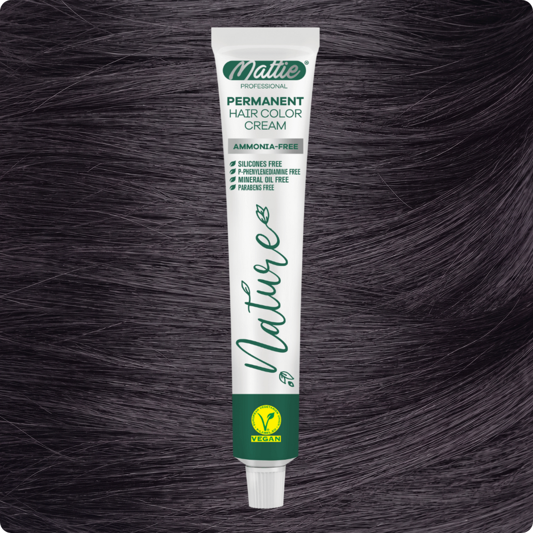 Mattie Professional Nature (Liliowo-Szary) - Wegańska Permanentna Kremowa Farba Do Włosów 60ml