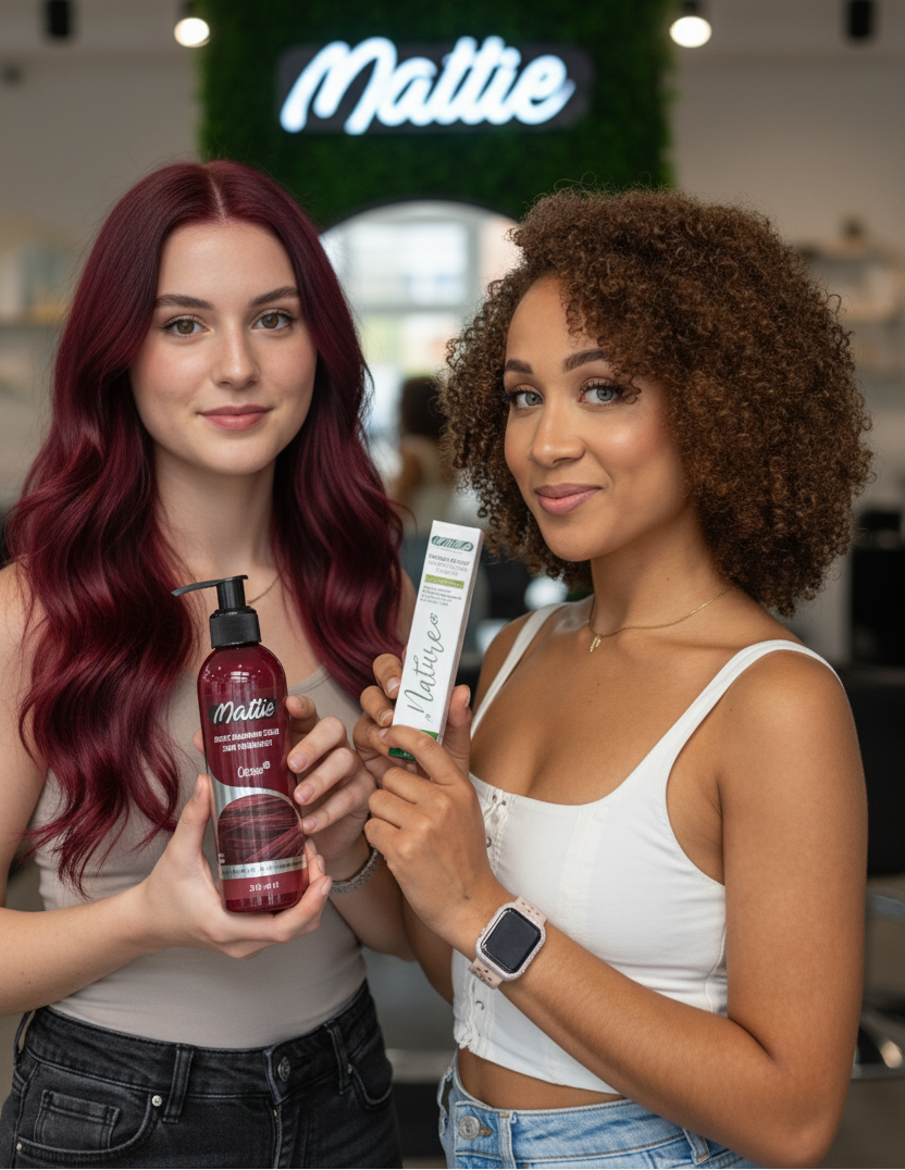 Mattie Turquoise - Wegańska Półpermanentna Koloryzacja Bezpośrednia Kremowa Farba Do Włosów 210 ml