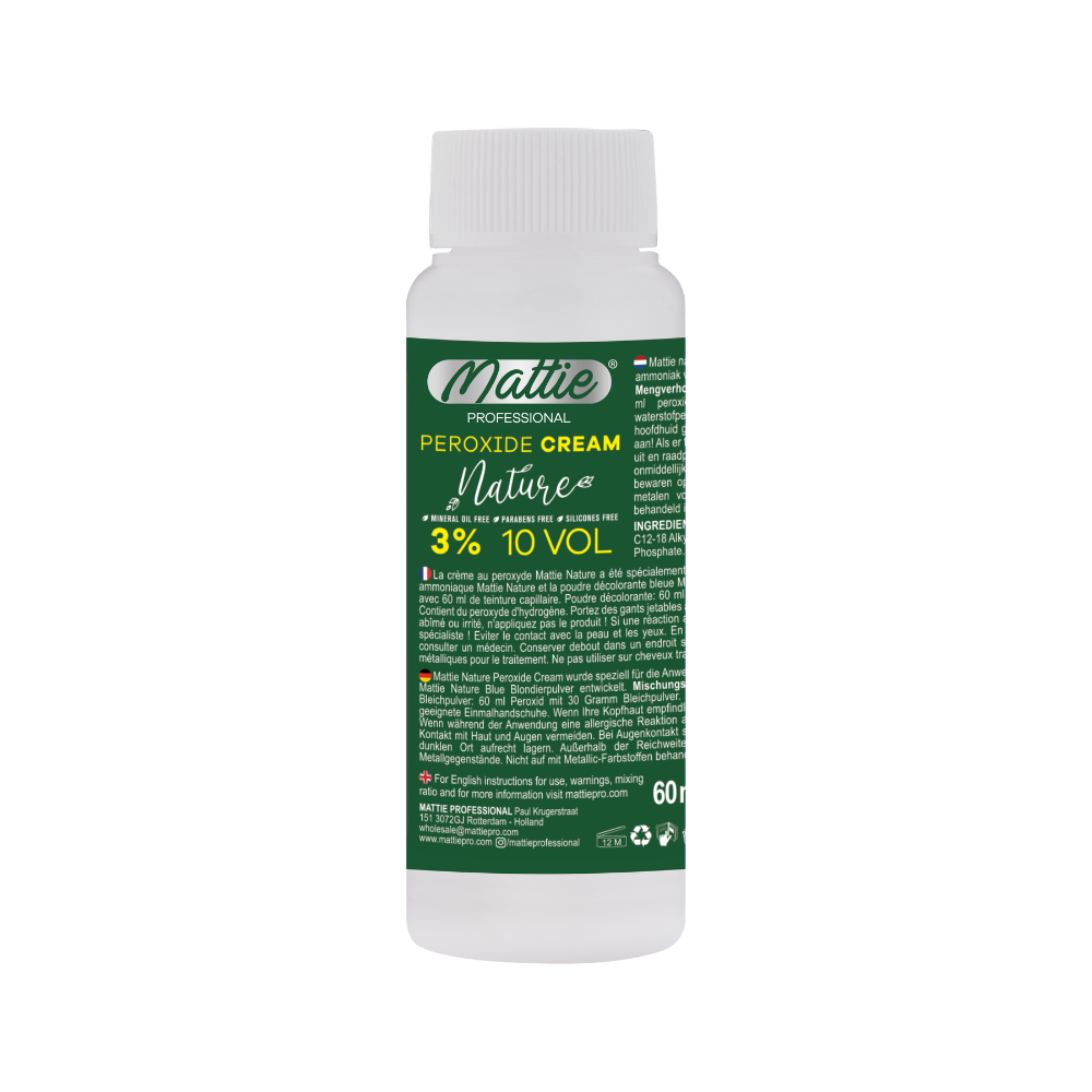 Mattie Professional Nature - Wegański Kremowy Oksydant 3% (10 VOL) 60ml