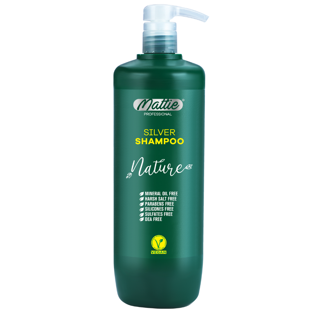 Mattie Professional Nature - Srebrny Szampon Wegański 1000ml